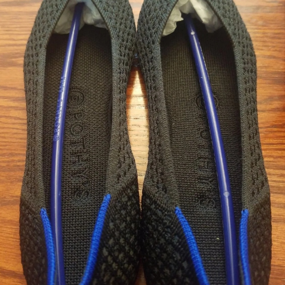 Rothys Black Honeycomb Flats